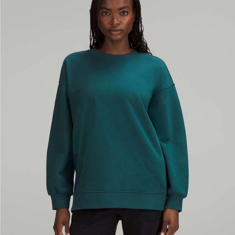 Lululemon Perfectly Oversized Crew Sweatshirt Jasper Green